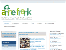 Tablet Screenshot of anne-frank-realschule-montabaur.de
